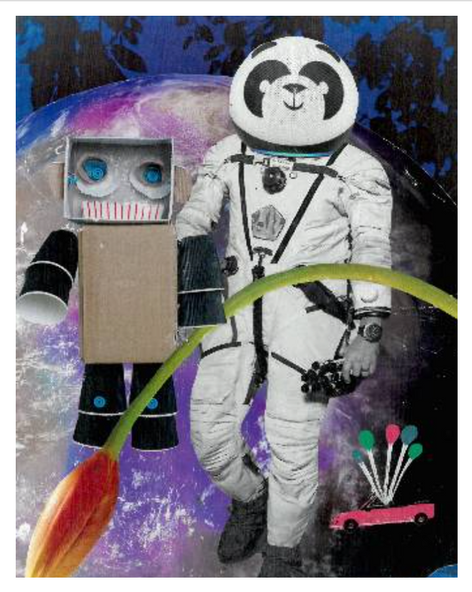 Astronaut Panda print (Clearance)